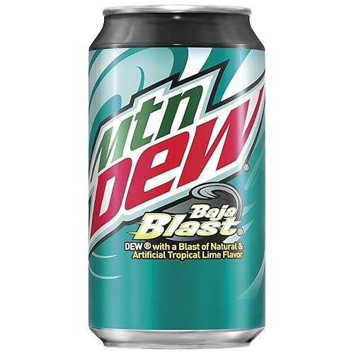 Mountain Dew, Baja Blast, 12 fl oz. cans (18 Pack)