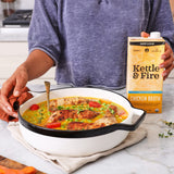 Low Sodium Chicken Broth - Pack of 2 - Organic Cooking Stock, Real Bones Not Powder, Protein, Keto, Paleo, GF, Whole 30 Diet Friendly, Natural Soup