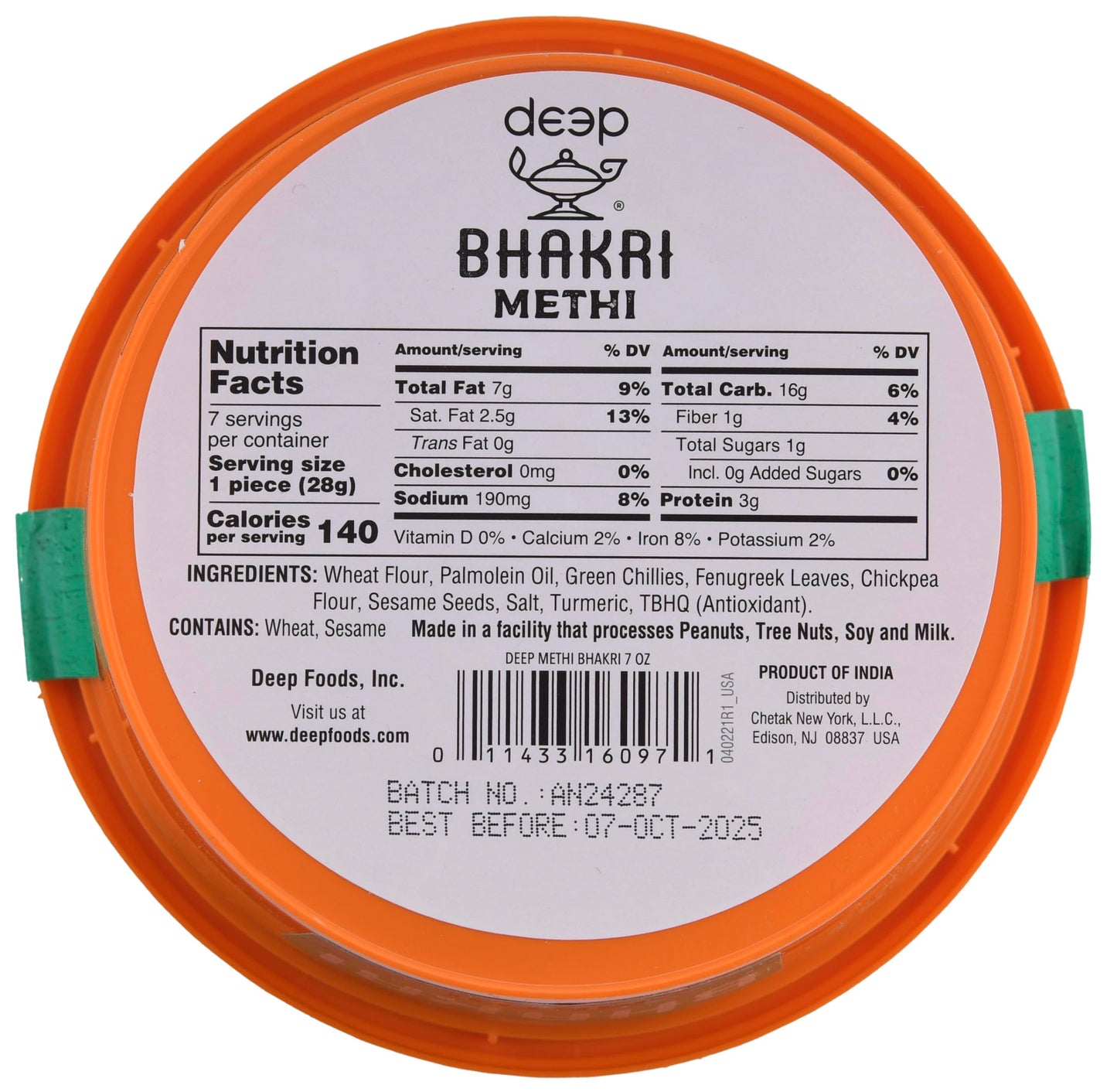 Methi Bhakri (7oz)
