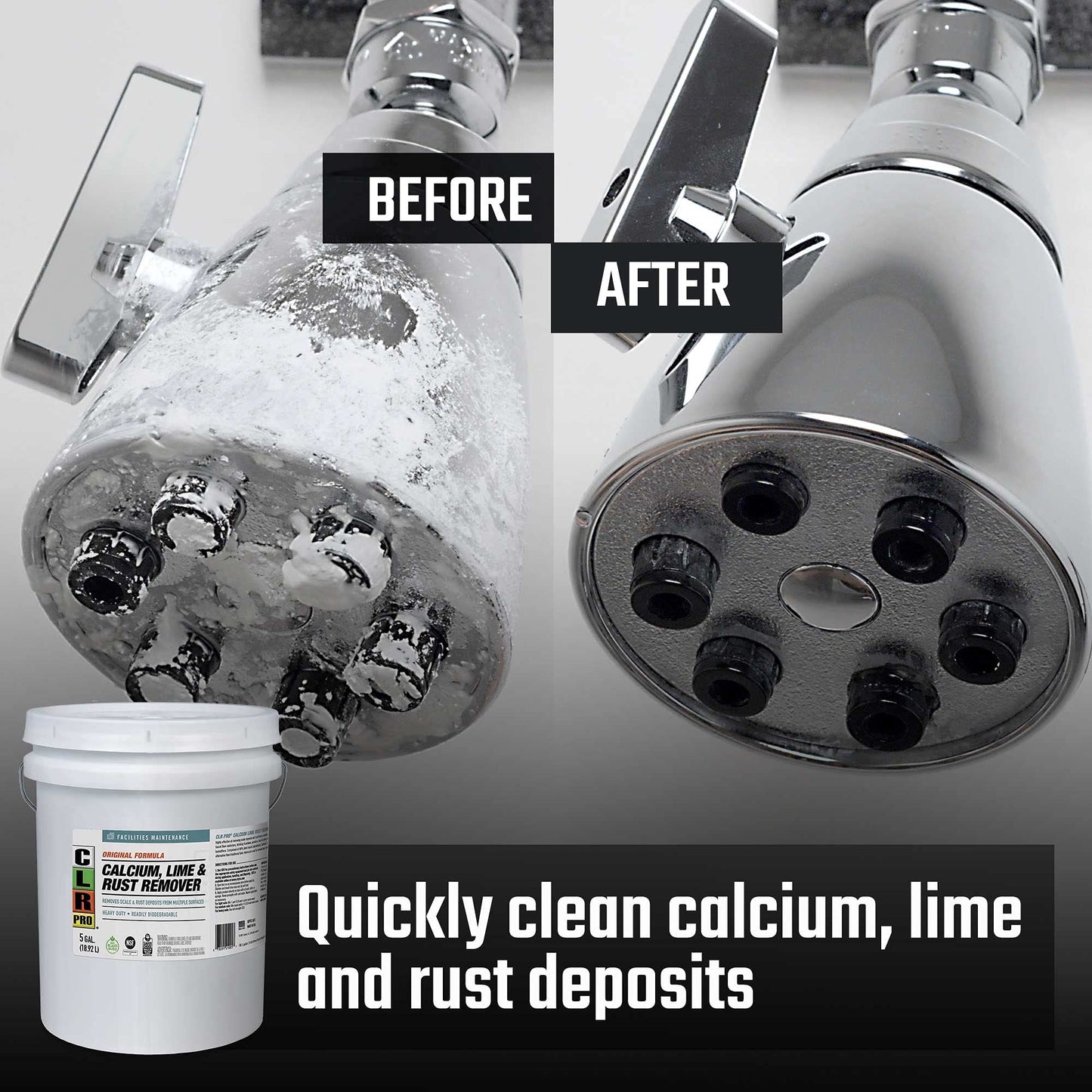 CLR PRO Calcium, Lime and Rust Remover, 5 Gallon Pail