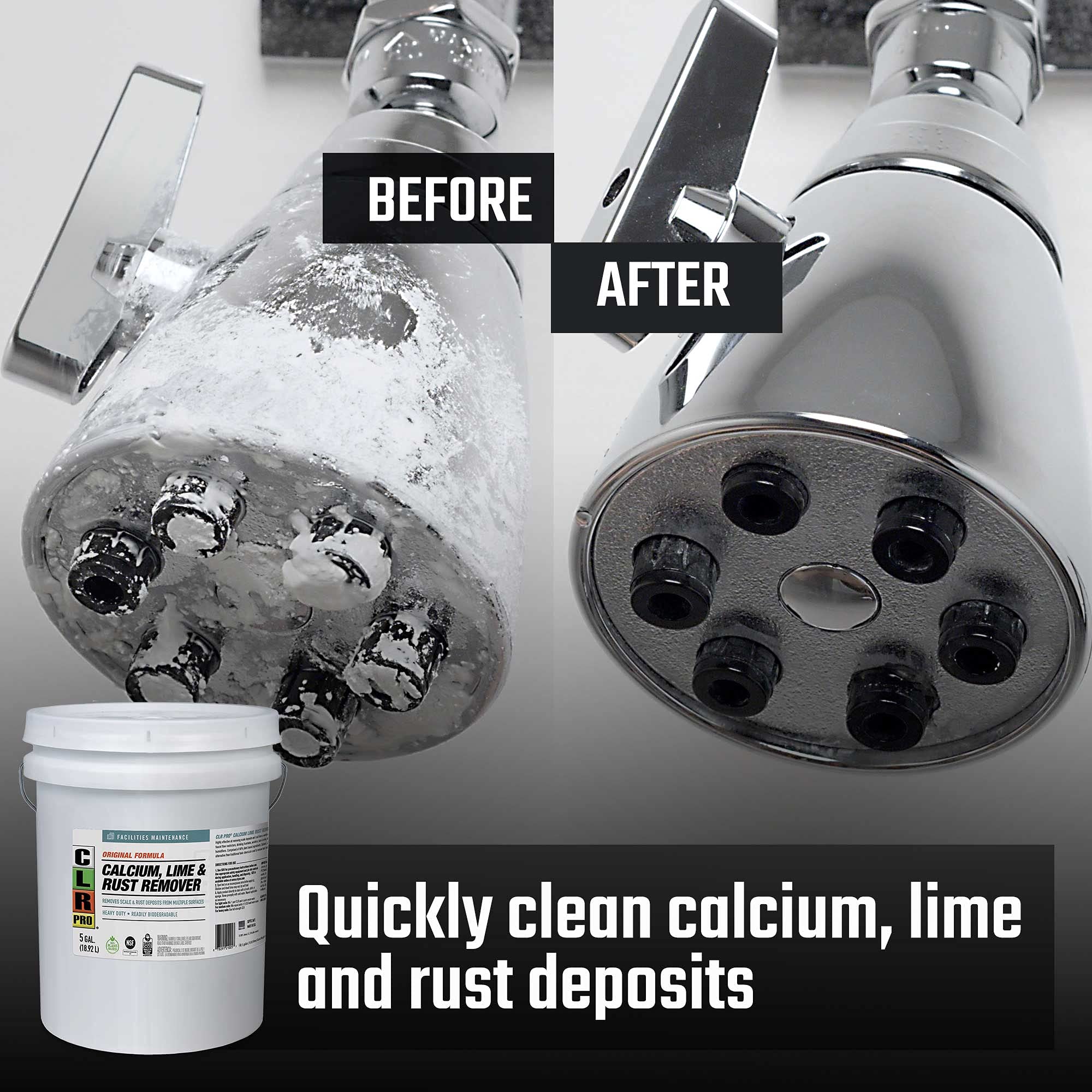 CLR PRO Calcium, Lime and Rust Remover, 5 Gallon Pail