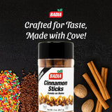 Badia Cinnamon Sticks, 3 oz - Sweet and Warm Aromatic Whole Cinnamon Spice - Natural, Gluten Free, Kosher, and No MSG