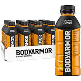 BODYARMOR Sports Drink, Orange Mango, Electrolyte Drink Hydration, 16 Fl Oz Bottles (12 Pack), Flavored Coconut Water with B Vitamins & Antioxidants