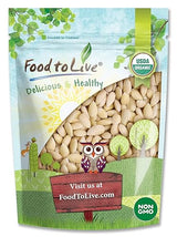Food to Live Organic Blanched Whole Almonds, 1.5 Pounds - Non-GMO, Raw, Unpasteurized, Unsalted, Keto, Paleo, Kosher, Bulk, High in Protein, Dietary