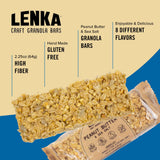 Lenka Bars - Peanut Butter & Sea Salt Snack Bars, Gluten Free, High Fiber, Kosher, Wholesome, No Artificial Flavors, Individually Wrapped - 12 Pack