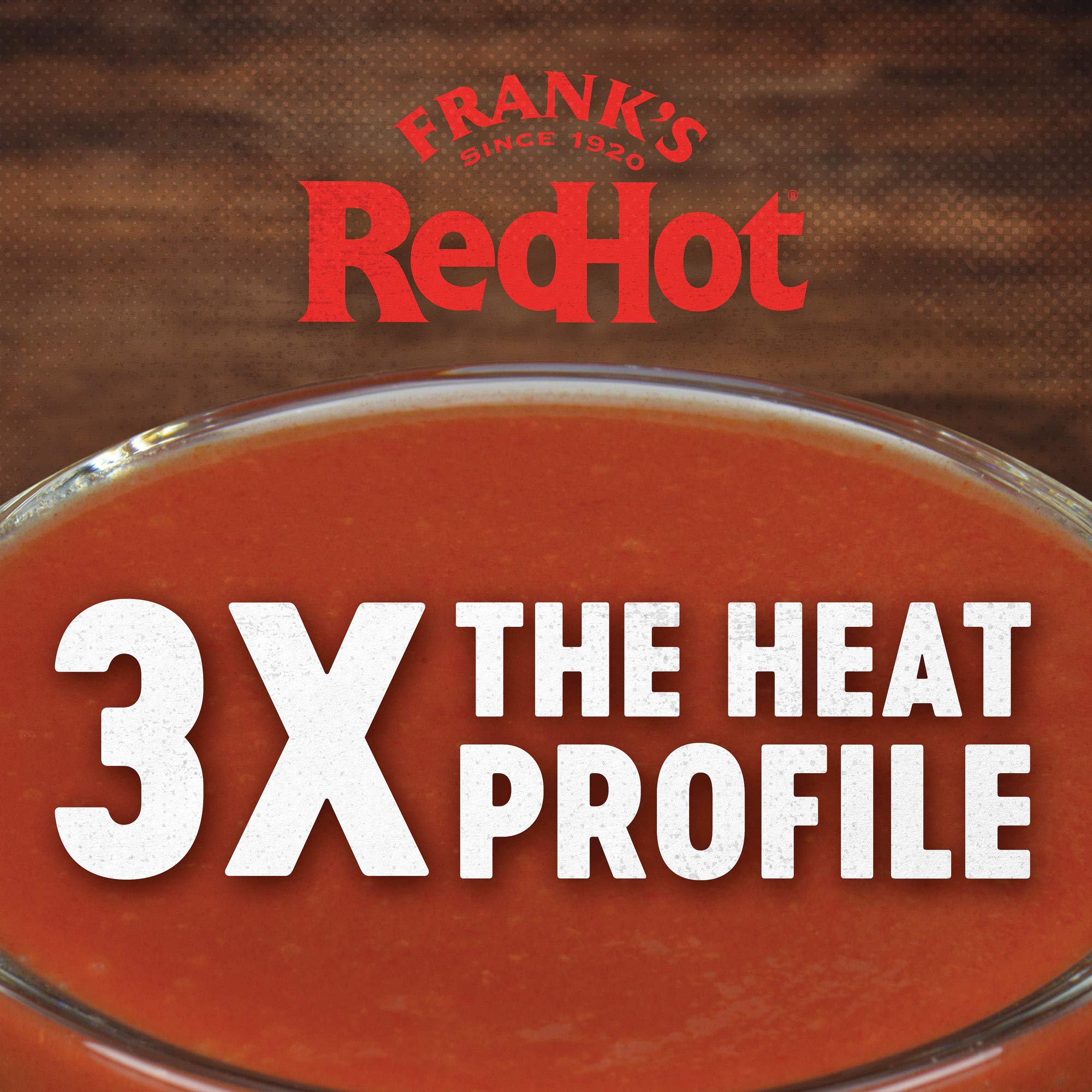 Frank's RedHot Xtra Hot Cayenne Pepper Hot Sauce, 1 gal - One Gallon of Extra Hot Cayenne Pepper Hot Sauce with 3x the Heat, Best for Wings, Pizza