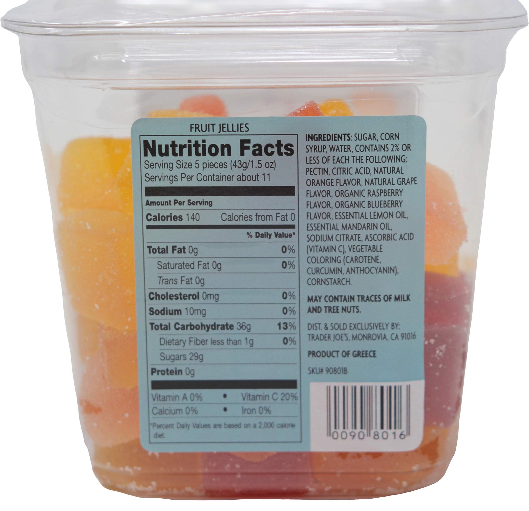 Trader Joes Fruit Jellies Bundle. Two 16 oz Packs of All Natural, Gluten Free Snacks.