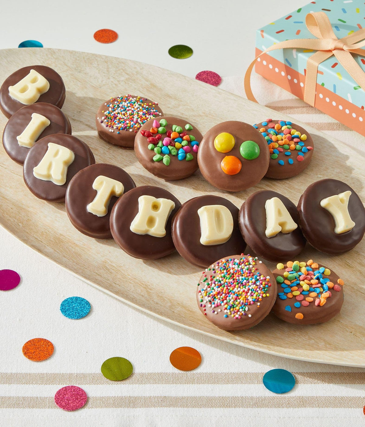 From You Flowers - Birthday Chocolate Covered Black & White Cookies