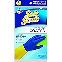 Soft Scrub Neoprene Coated, Reusable Latex Household Glove Medium