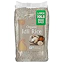 Jiva Organic Idli Rice 10 Pound Bag - Non-GMO, USDA Organic, Vegan, Perfect for Idli & Dosa - Short Grain Parboiled Rice