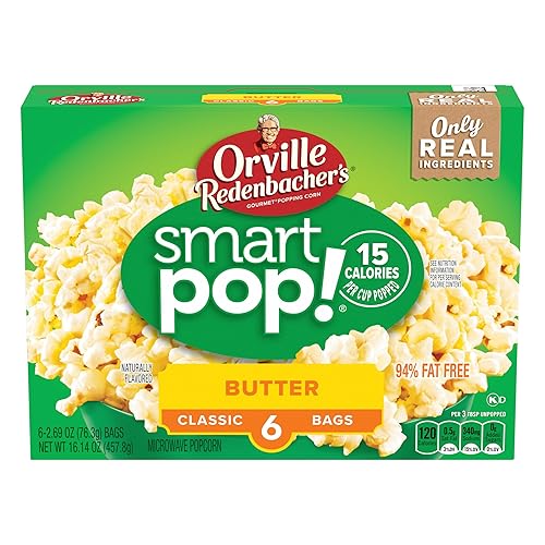 Orville Redenbacher's Smart Pop Butter Microwave Popcorn, 2.9 Ounce (Pack of 6)
