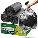 EconoHome Commercial 55-60 Gallon Garbage Bags - High Density Extra Large Trash Bags - 40x54" 17 Micron - Industrial Plastic Can Liners for Light