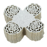 BESTYASH 50Pcs Hollow out Chocolate Cups Paper Wrappers Elegant Truffle Wrappers for Wedding Party Centerpieces Creative Chocolate Packaging Liners
