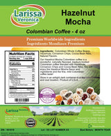 Hazelnut Mocha Colombian Coffee (Gourmet, Naturally Flavored, Whole Coffee Beans) (4 oz, ZIN: 561018)
