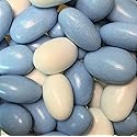 Blue & White Jordan Almonds by Its Delish, 2 LBS Bulk | Sugared Almond Nut with Sweet Hard Candy Coating - Bulk Wedding Favors, Bridal and Baby