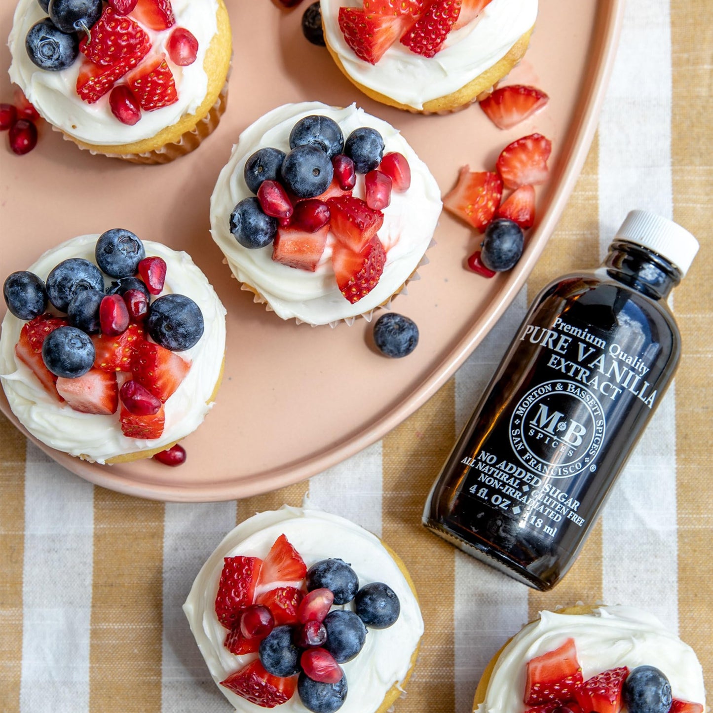 Morton & Bassett Pure Vanilla Extract, 2 fl oz - Non-GMO, Salt-Free, Ideal for Baking & Desserts