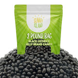 Black Licorice Jelly Beans | 2-Pound Bag | Classic Licorice Flavor | Black Jelly Beans for Holiday Buffets, Gift Baskets, Dessert Decorating