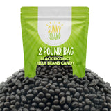 Black Licorice Jelly Beans | 2-Pound Bag | Classic Licorice Flavor | Black Jelly Beans for Holiday Buffets, Gift Baskets, Dessert Decorating