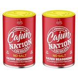 Cajun Nation NO SALT Cajun Seasoning 5 oz - Gluten Free, No MSG- Louisiana Spicy Cajun Seasoning for Turkey, Jambalaya, Gumbo, Seafood & More, 2-Pack