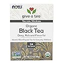 NOW Foods, Give a Tea™ Organic Black Tea, Robust, Rich Flavor with Naturally Occurring Caffeine, 24-Count