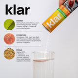 KLAR Energy + Hydration Drink Mix Pineapple Ginger Flavor. Sugar Free Electrolyte Powder, Natural Caffeine, Nootropics and B Vitamins, Energy Drink