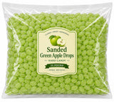 Sanded Green Apple Hard Candy, Tart Fruit Flavor - 25 lb (Approx. 2,250 pieces)
