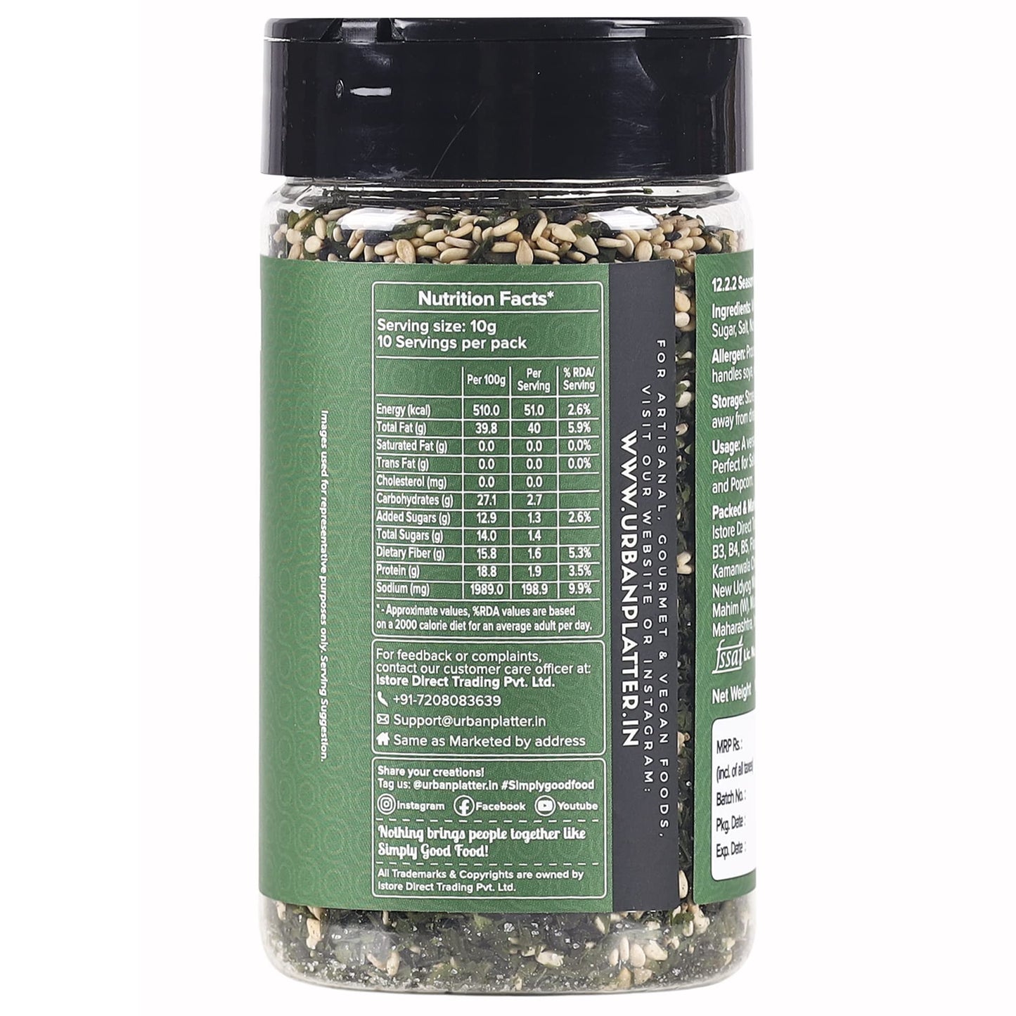 Urban Platter Nori Komi Furikake Seasoning 100g (Japanese Style)