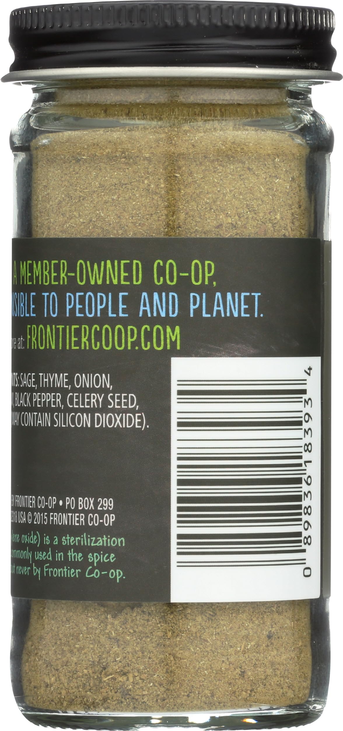 Frontier Co-op Salt-free Poultry Seasoning, 1.34 Ounce Bottle, Blend of Sage, Thyme & Onion, Perfect for Poultry & Stuffing