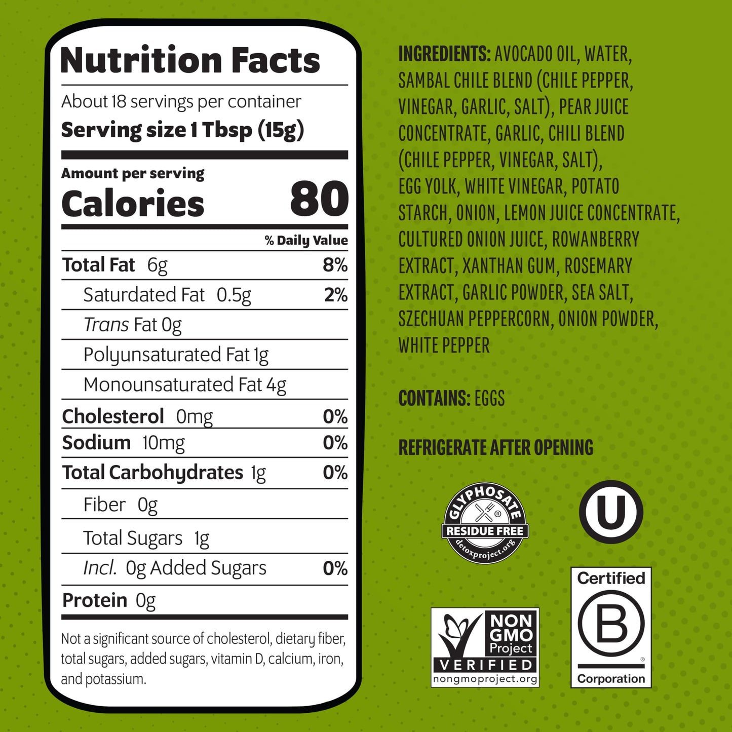 Chosen Foods Avocado Oil-Based Sauce, Chili Dipping - Creamy & Spicy Dipping Sauce for Chicken, Meat, and Sandwhiches - Non-GMO, Keto Friendly
