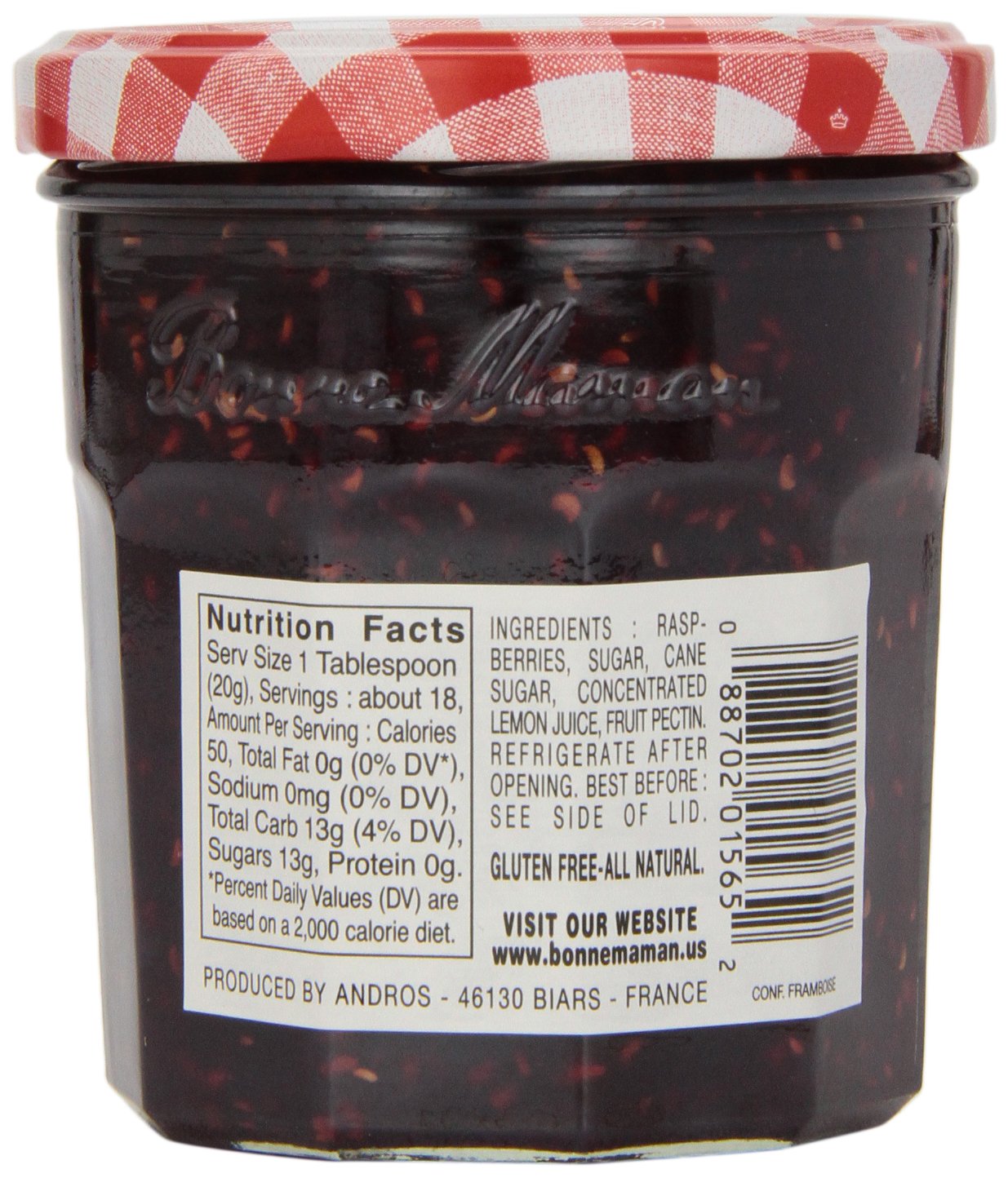 Bonne Maman Raspberry Preserves, 13 oz