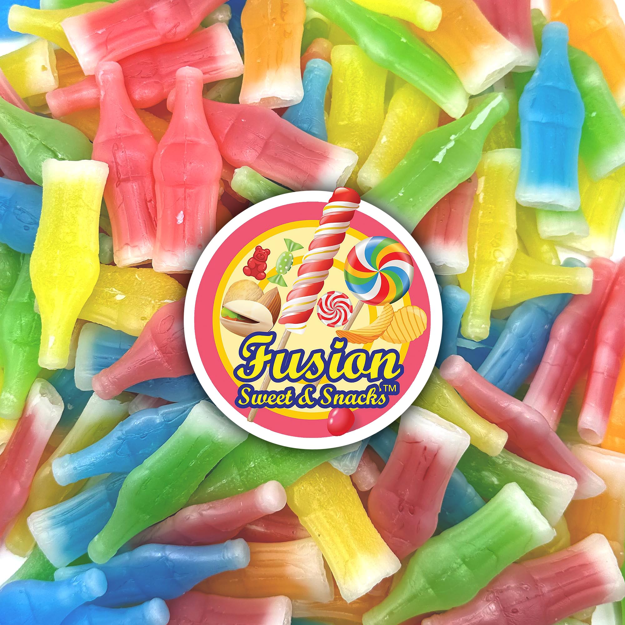 Wax Bottle Candy Drinks - 8 oz Bag | Liquid-Filled Nip Juice Bottles | Retro Bulk Candy for Parties, Candy Buffets & Nostalgic Snacking