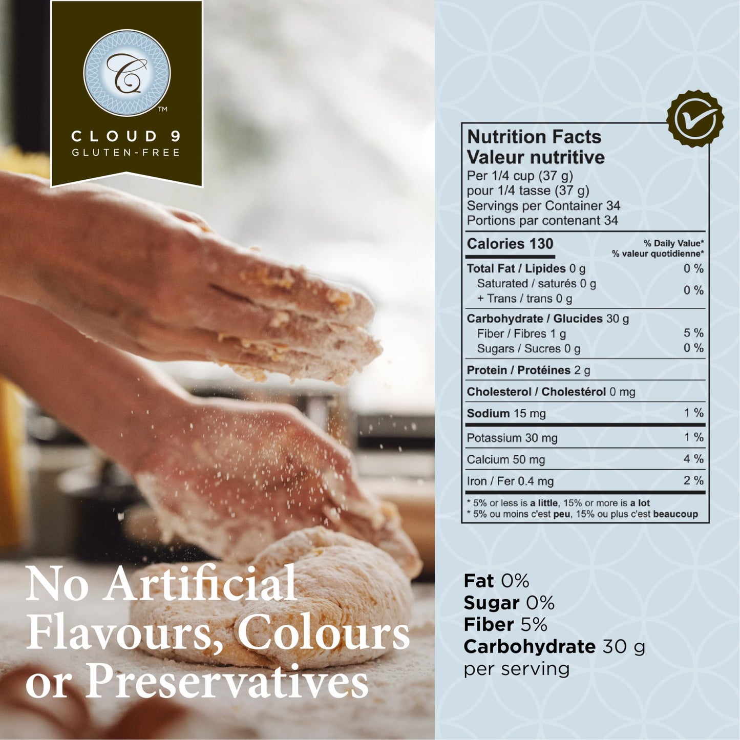 Cloud 9 Gluten Free Baking Flour, All Purpose Gluten Free Flour for Baking Cakes, Cookies, Breads, and More - Perfect Substitute for Everyday Recipes