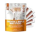 The New Primal Snack Mates Chicken & Maple Sticks, Gluten Free Healthy Snacks for Kids, Low Sugar High Protein Back to School Snacks, Mini Paleo Jerky