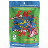 Gummy Super Worm - 2 Feet of Flavor, 3-Pack, Original & Sour Options from GGB Candies (Original, 3 Pack)