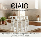 OIAIO Non-Toxic Glass Cleaner - Natural Organic Ingredients that Truly Perform - 2 PACK (48oz) - Light Coconut & Bergamot Scent