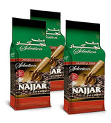 Café Najjar, Turkish Coffee with Cardamom, 3 x 450 Gr, 100% Arabica Coffee Beans, Ground Coffee, Dark Roast, Lebanese Coffee, Arabic Coffee, Coffee