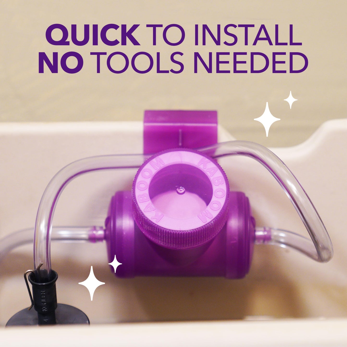 Kaboom Scrub Free! Toilet Bowl Cleaner System with 2 Refills