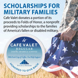 Cafe Valet Folds of Honor Dark Roast Coffee Pods, 80 Count - Contributing to Military Family Scholarships