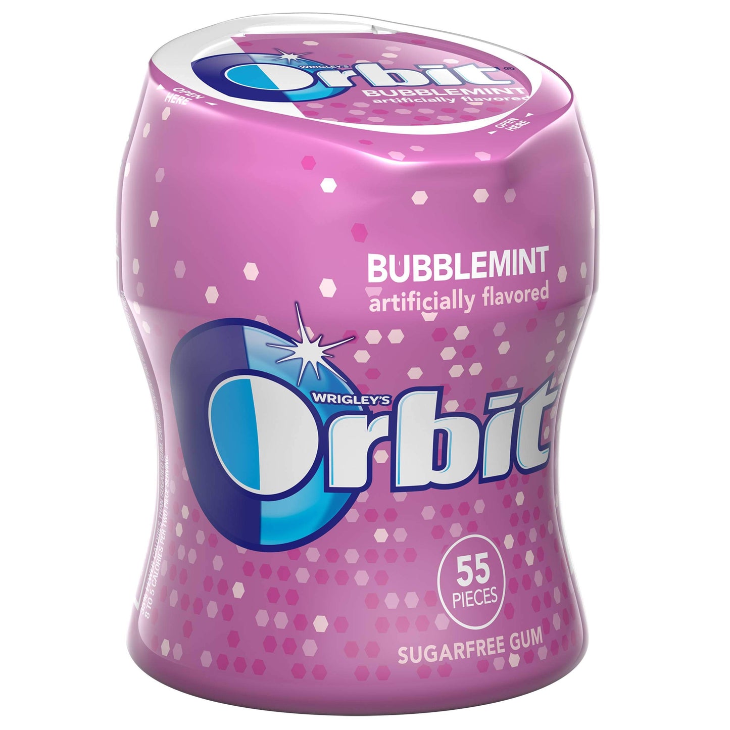 Orbit Bubblemint Car Cup Sugar Free Gum, 55 pieces per pack -- 24 per case.