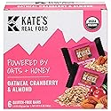 Generic K.ate's Real Food Oatmeal Cranberry and Almond Bars 6.6OZ Pack of 8