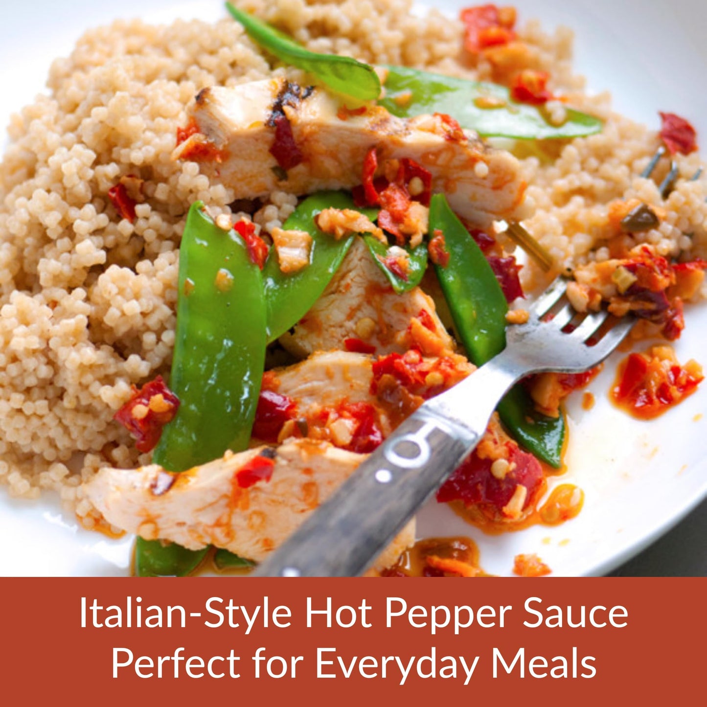 DeLallo Hot Pepper Garlic Sauce, Made in Italy with Red Chili Peppers and Extra Virgin Olive Oil, Spicy Gourmet Condiment, Non-GMO, Gluten Free