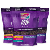 THE GRANOLA BAKERY TGB Chocolate Almond Keto Nuts, 1g Net Carb, No Added Sugar, High Fiber, Gluten Free, Grain Free, Healthy Low Carb Snack, 8oz