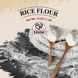 52USA Thai Rice Flour 32 Ounce (Basic), 2 Pound (Pack of 2), Rice Flour for Baking or Cooking, Product of Thailand, All Natural White Rice Flour