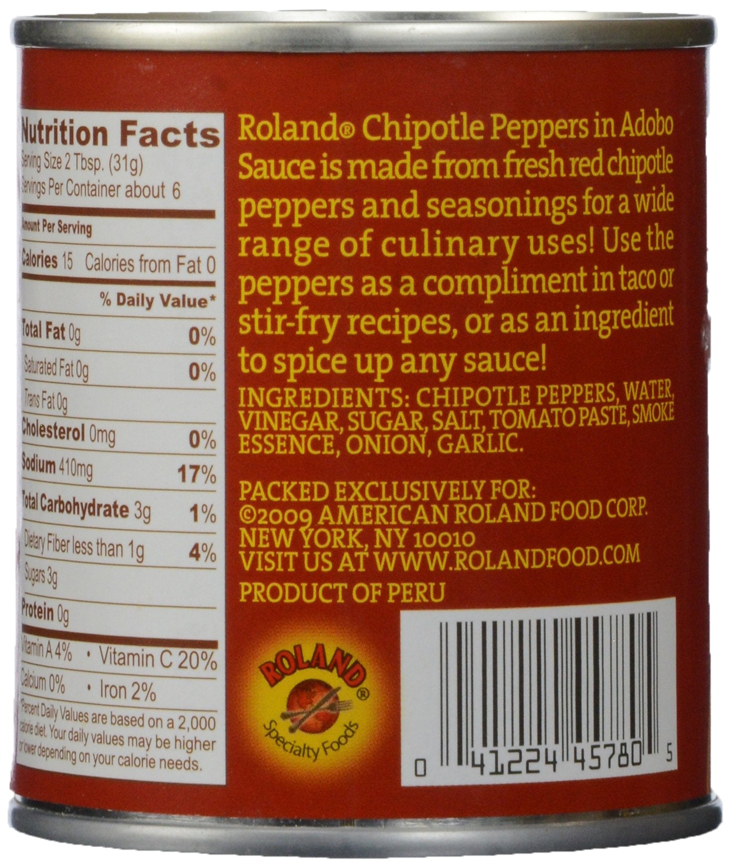 Roland Pepper Chipotle Adobo Sc, 7 oz
