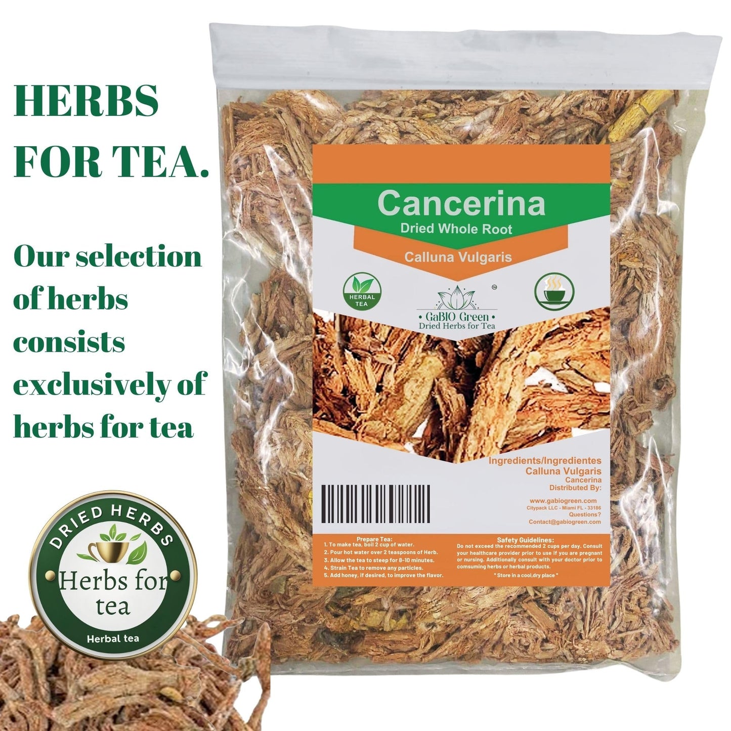 Cancerina Hierba Mexicana 4 oz - 100% natural Cancerina Tea Herbs 4 oz, Calluna Vulgaris, Cancerina Herbs, Hierva mexicana, Anahuac Cancerian