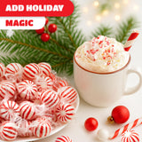 Jumbo Mint Balls - 2 Pound Bulk Pack - 90 Count - Peppermint Hard Candy Individually Wrapped - Classic Peppermint Candy for Jars, Gifting, and Holiday