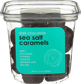 Nassau Candy, Candy Dark Chocolate Sea Salt Caramels, 16 Ounce