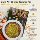 Kataifi Shredded Fillo Dough 500g (17.6 oz) - Dried Chopped, Unsalted, Plant-Based | For Dubai Pistachio Chocolate Bar, Kunafa, Knafeh, Kadayif |