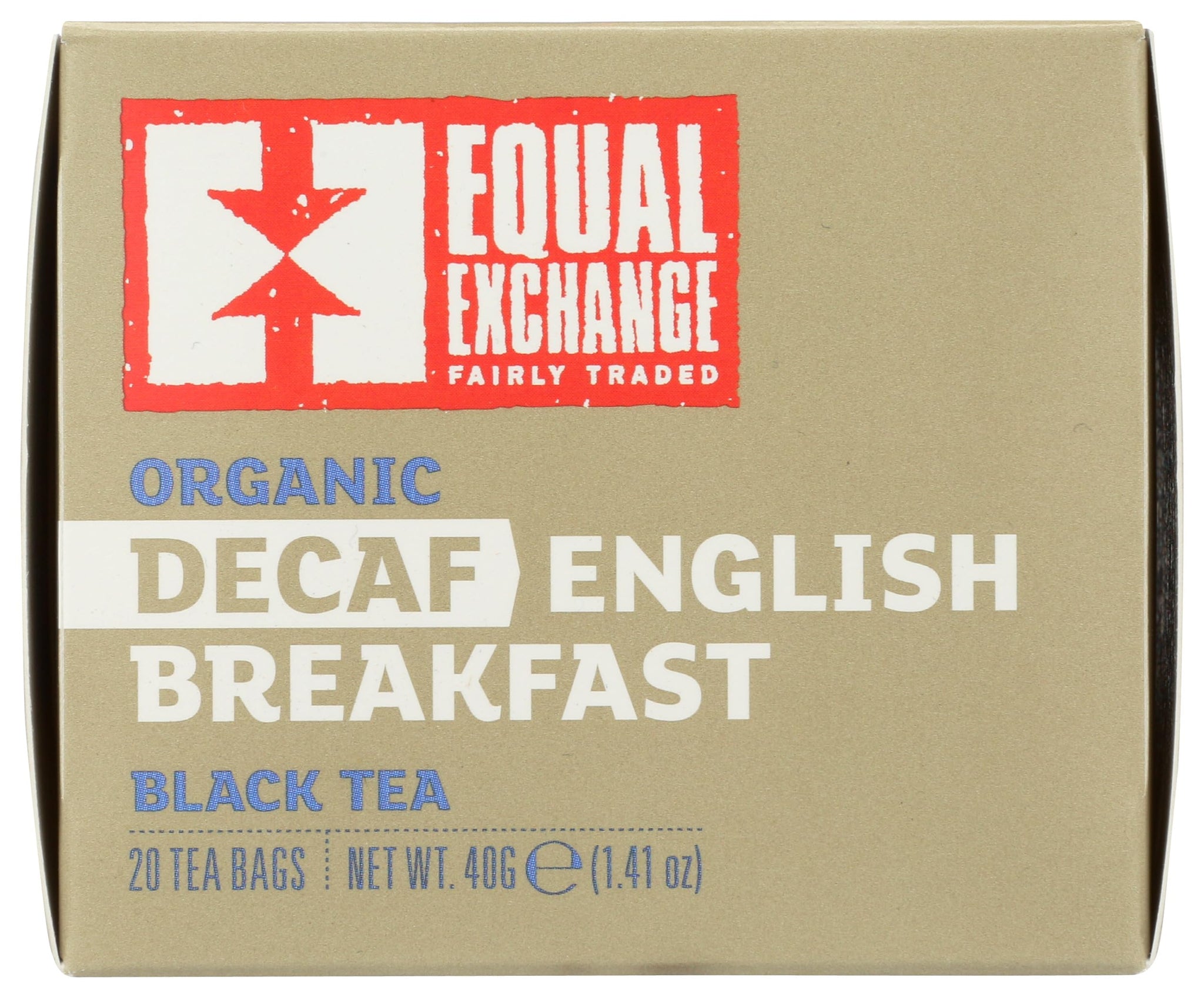 EQUAL EXCHANGE Organic English Breakfast Decaf, 20 CT