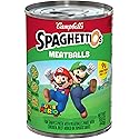 SpaghettiOs Super Mario Bros Canned Pasta with Meatballs, 15.6 oz Can